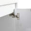 Meuble-lavabo de 60 po avec lavabo en résine, portes à fermeture en douceur, 1 armoire latérale, fixation à flotteur, blanc brillant. Contreplaqué pour l'organisation contreplaqué blanc. Rangement moderne