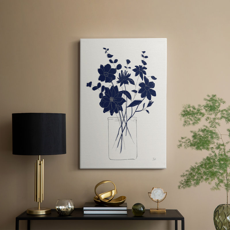Indigo croquis II - galerie sur mesure, H 27 po x l 18 po