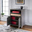 Armoire de rangement à 4 tablettes Holtman au fini anthracite, H 26 po x l 19,08 po x P 15,70 po-900065833