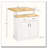30" Multi-Level Kitchen Island with Rubberwood Top