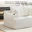 Boneless Modern Corduroy Loveseat Sofa, Compression Cloud Couch with 2 Pillows & 2 Cup Holders, No Assembly Couch in a Box for Small Space-1023267784-1019291159