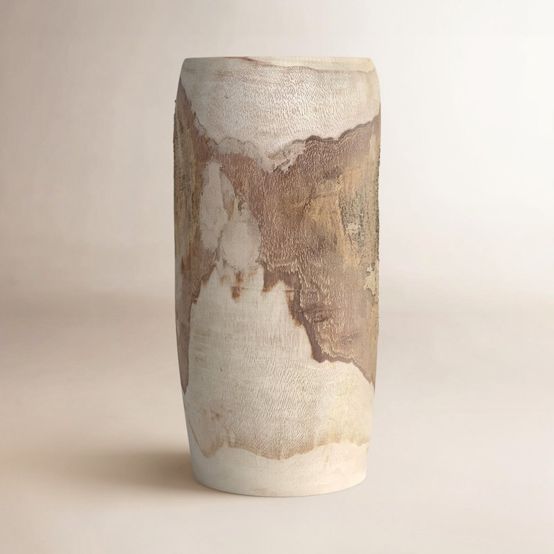Brina Handmade Wood Table Vase