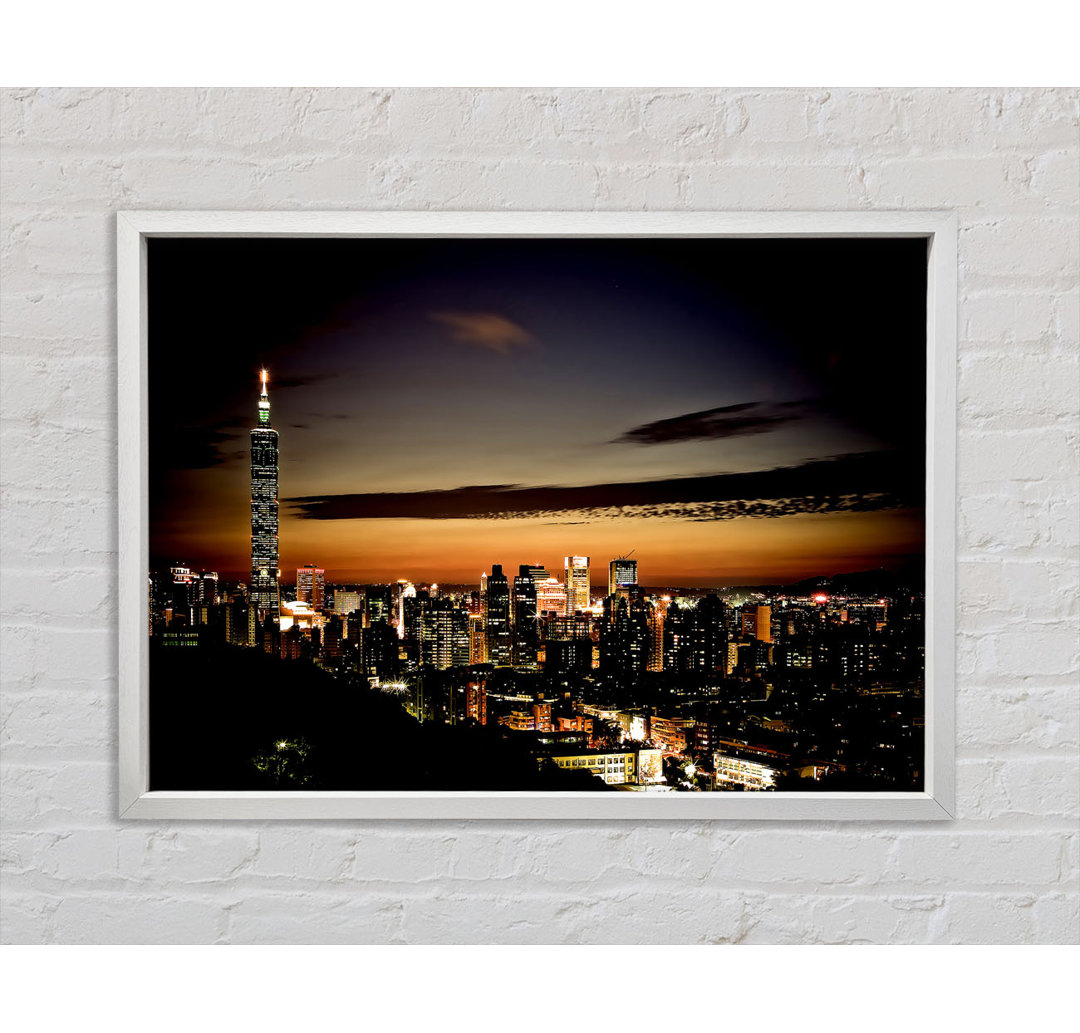 Skyline von Taipeh - Druck