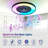 Makaiyla 24" WiFi/Bluetooth RGB Flush Mount Ceiling Fan Lights with Remote/APP/Voice Control, 6 Speeds, Timer, Quiet DC Motor-2079662161-2055454958