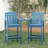 Set Of 2 Tall Adirondack Chairs, HDPE Adirondack Bar Stools With Connecting Tray-2132467475