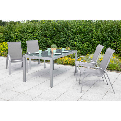 Brayton 4 - Person Patio Dining Set with Rectangular Table