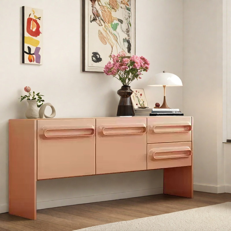 Buffet de style simple, Rouge crème
