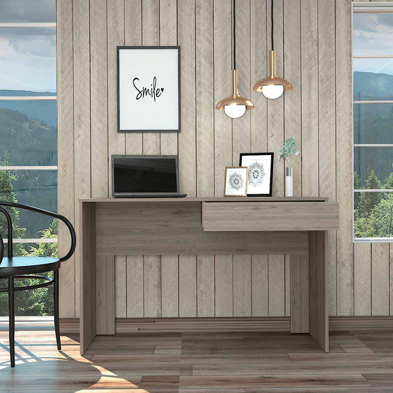 Bureau d'écriture Bureau à domicile Bureau debout, Brun, H 29,5 po x l 17,7 po x P 43,32 po
