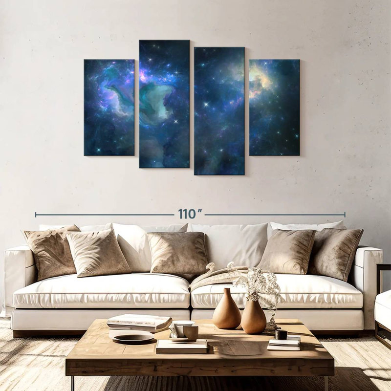 Oberle Space Nebula, 48"H x 75"W