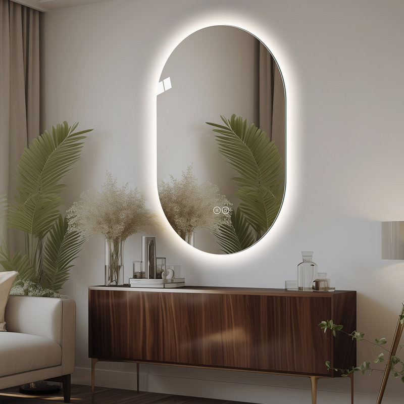 Miroir de salle de bain 48 po x 30 po, H 29,53 po x l 47,24 po