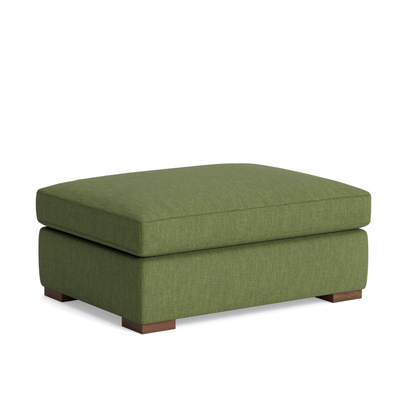 Lucca Ottoman, Performance Weave - Basil