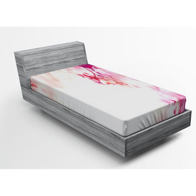 Microfiber Abstract Fitted Sheet, Twin Fitted Sheet