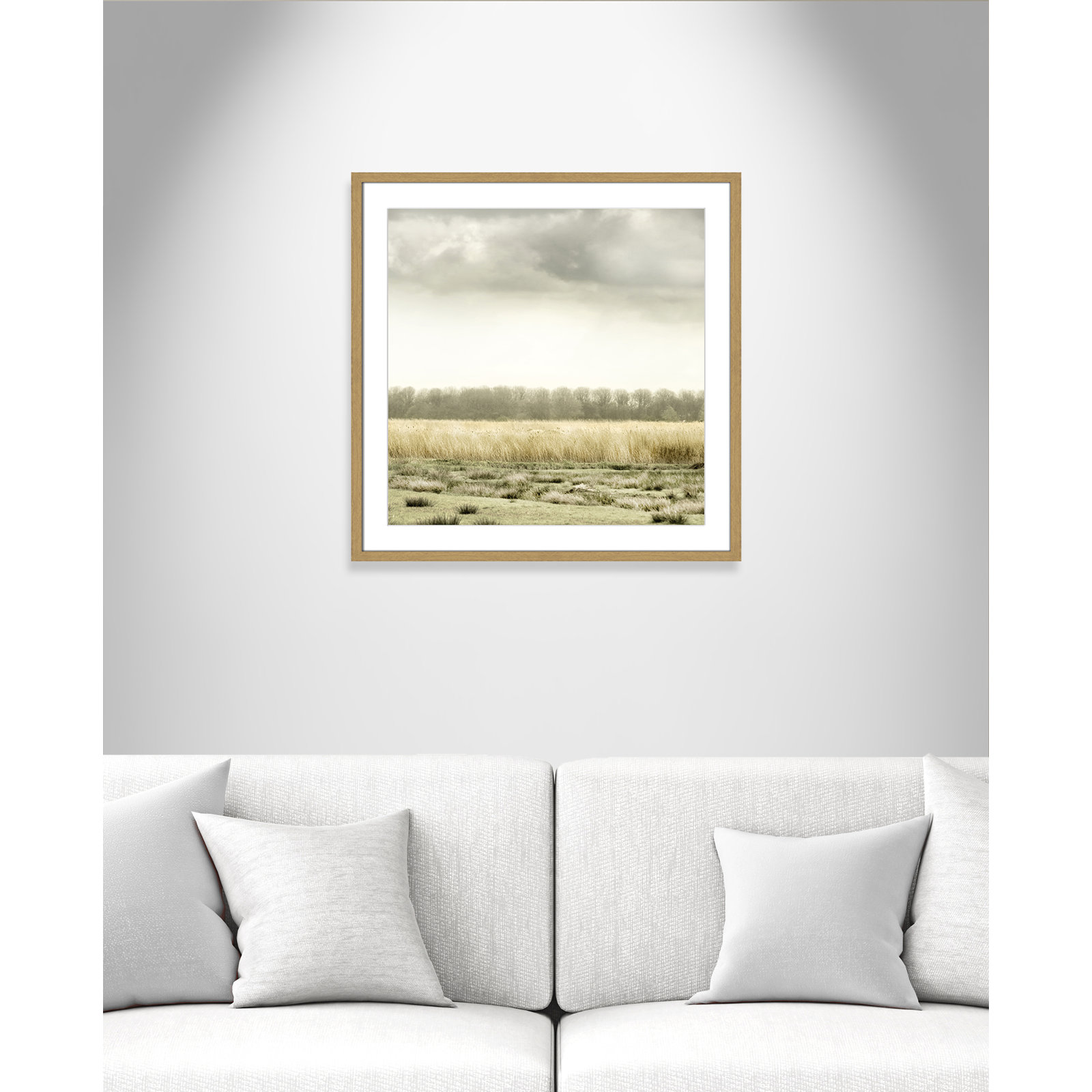 Henri "Meadowland" Print by Danita Delimont, 27.5" H x 27.5" W , Natural Wood Grain