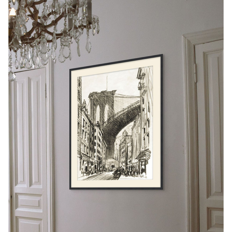 Under Brooklyn Bridge 1 Print, 37.5" H x 30.5" W