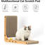 Grattoir à chat, patin à griffer pour chat, griffoir à chat vertical fixé au mur, carton à gratter avec jouet pour chats d'intérieur