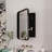 16X24 Inch Recessed Black Metal Framed Medicine Cabinet For Bathroom - Adjustable Shelves, , Fog With Shelves Frame Control-918270924