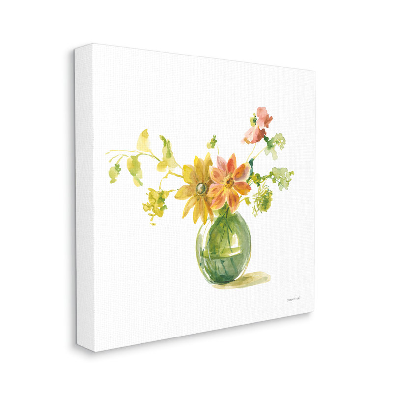 «Summer Serenade Bouquet», art mural sur toile par Danhui Nai, H 24 po x l 24 po x P 1,5 po