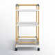Ellie Bar Cart with Metal Outer Material