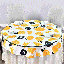 Plateau de table rond moderne trempé transparent de 18 po avec bord biseauté épais de 1/2 po idéal pour les tables, les espaces de travail et les bases de bricolage extérieures-126392162