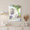 «Lavender Garden Cottage Scene», ensemble de 1 reproduction d'art sur toile tendue sur toile