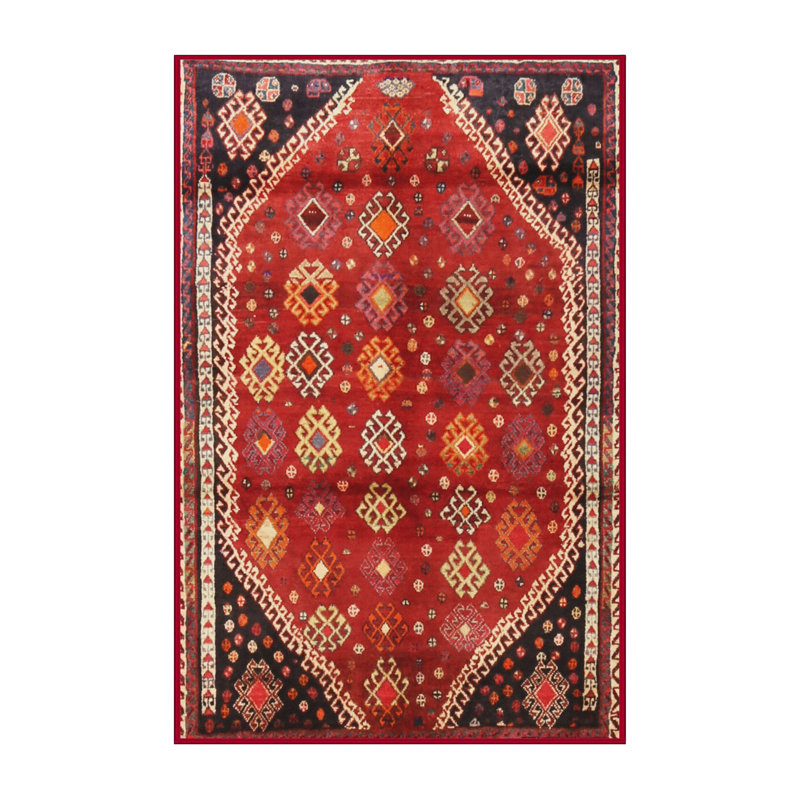 Tapis rouge à motif sud-ouest, Rectangle 2 pi x 4 pi