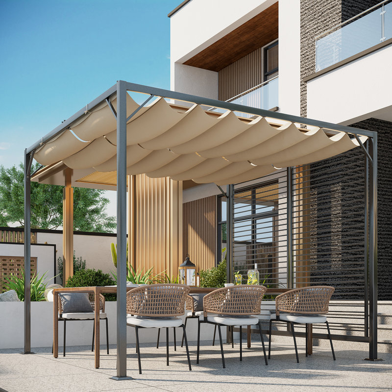 Milanna 3 x 3m Metal BBQ Gazebo