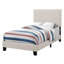  Structure de lit tapissier Madison Beige-479513748
