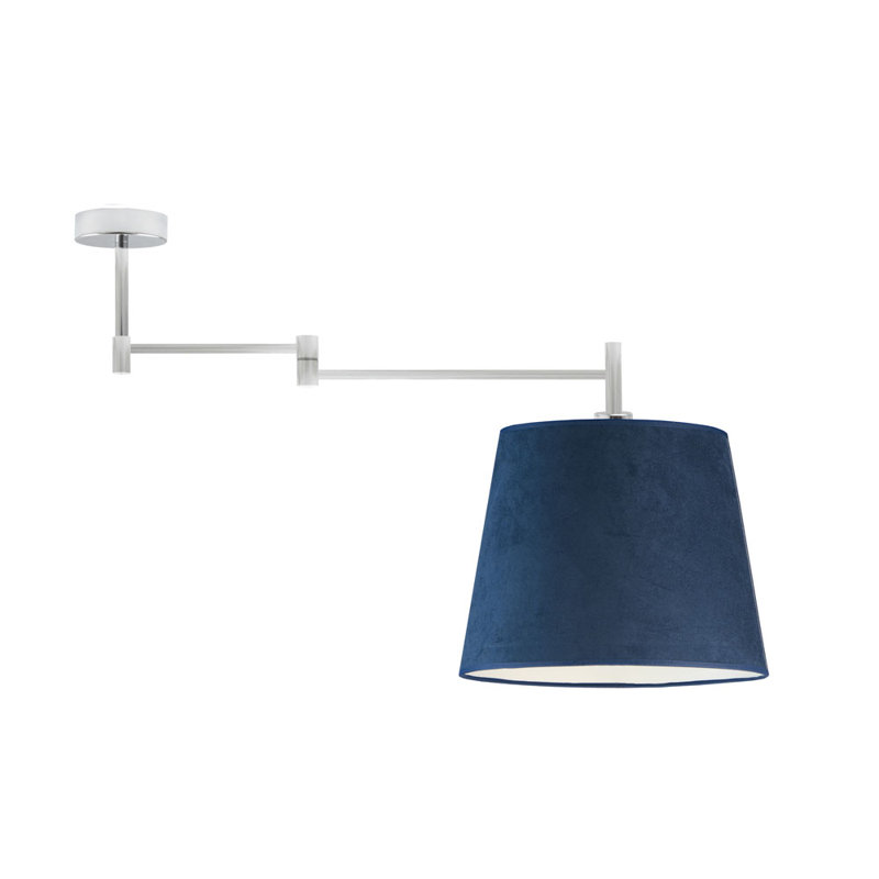 Duncannon Fabric Semi Flush Mount, Navy