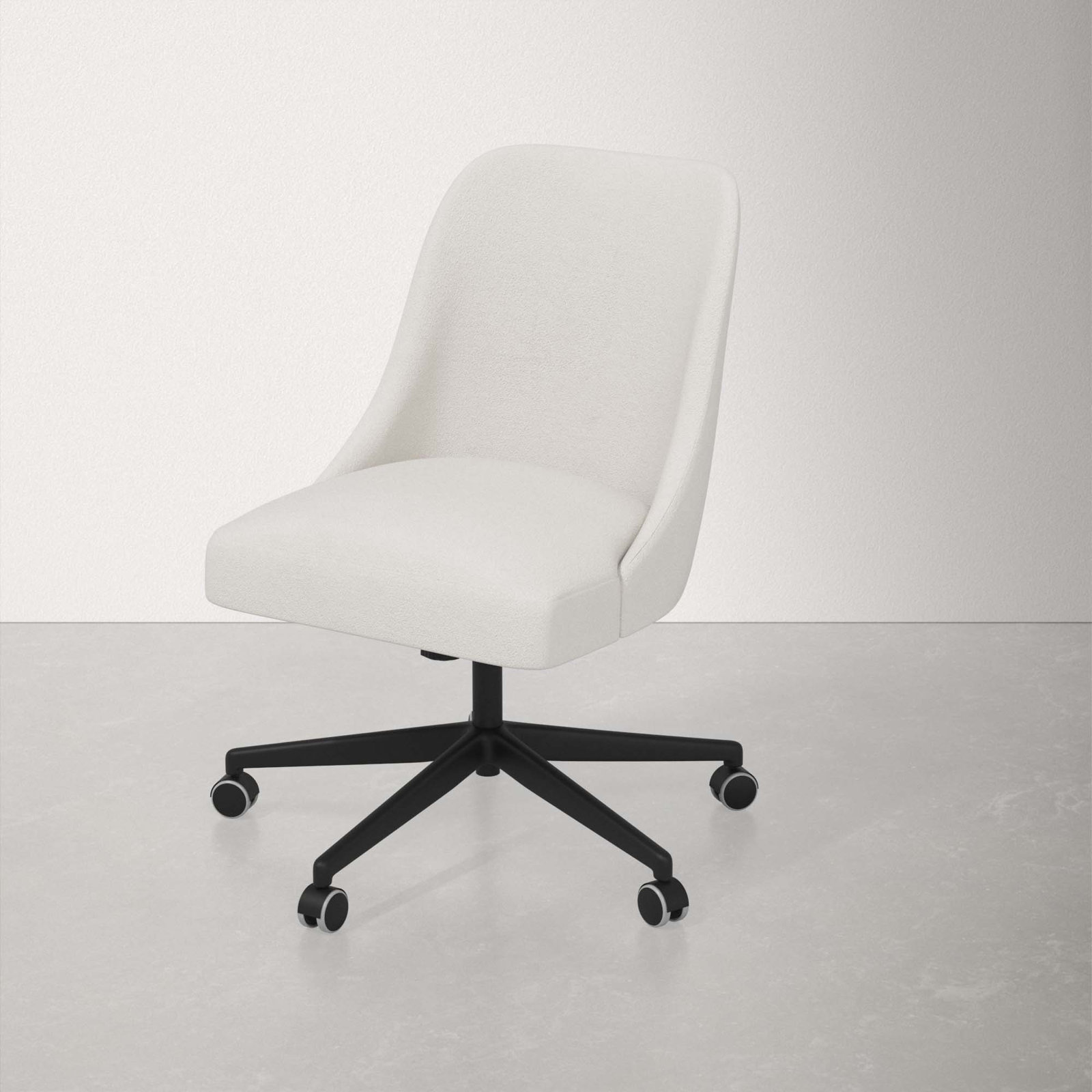 Acosta Task Chair, Bella Light Gray Performance Velvet
