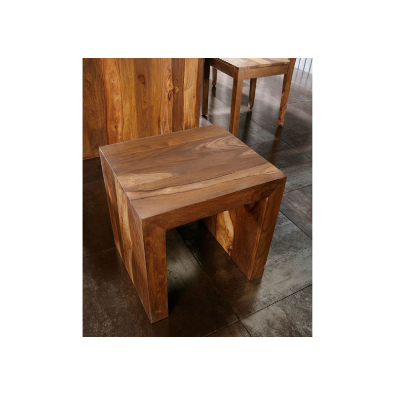 Duke Solid Wood Accent Stool