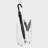 Modern Acrylic Umbrella Stand with Gold Legs for Entryway Storage-129679535