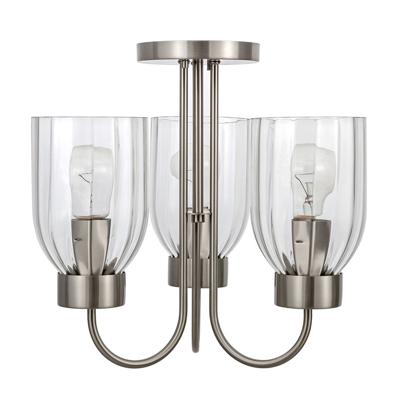 Ribble Valley Glass Semi Flush Mount