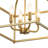 4 - Light Gold Lantern Frame Square Semi Flush Mount