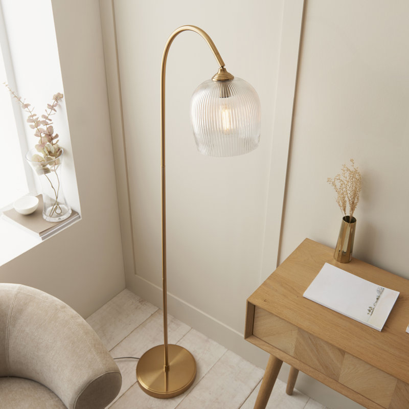 152cm Brushed Arched Floor Lamp