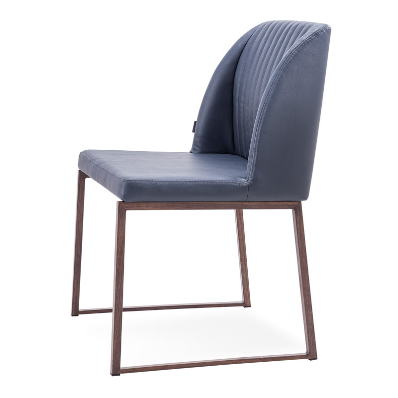 Chaise d'appoint Daphne, Marine / Brun