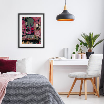 «London Spring Street View», reproduction sous verre encadrée, design par Annabelle Hall