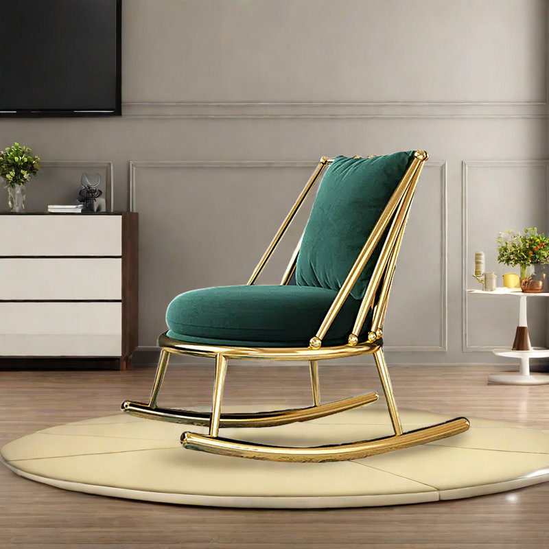 Chaise berçante Chai, Vert