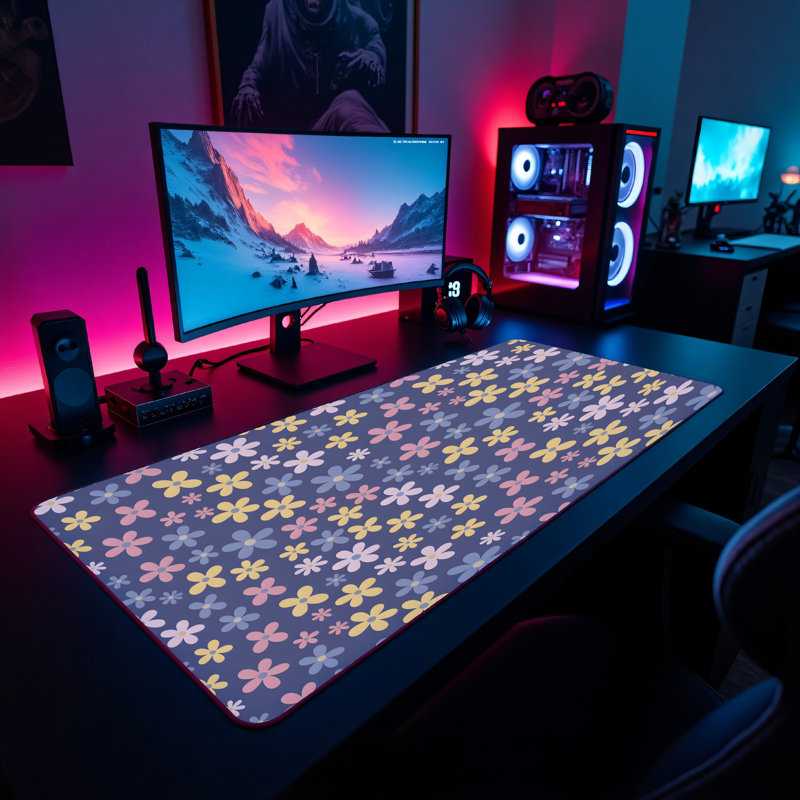 Polyester Desk Pad, 14.4x12.1