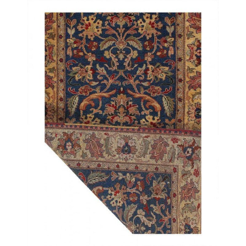 Asao Wool Oriental Area Rug in Blue