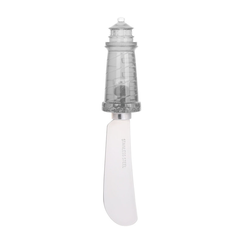 Lighthouse Transparent Polyresin Cheese Spreader, S4
