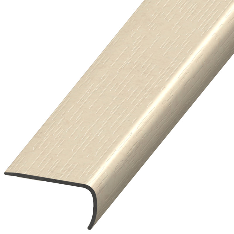 Nez de marche en plastique de 1 po d'épaisseur x 2 po de largeur x 94 po de longueur, Barbade