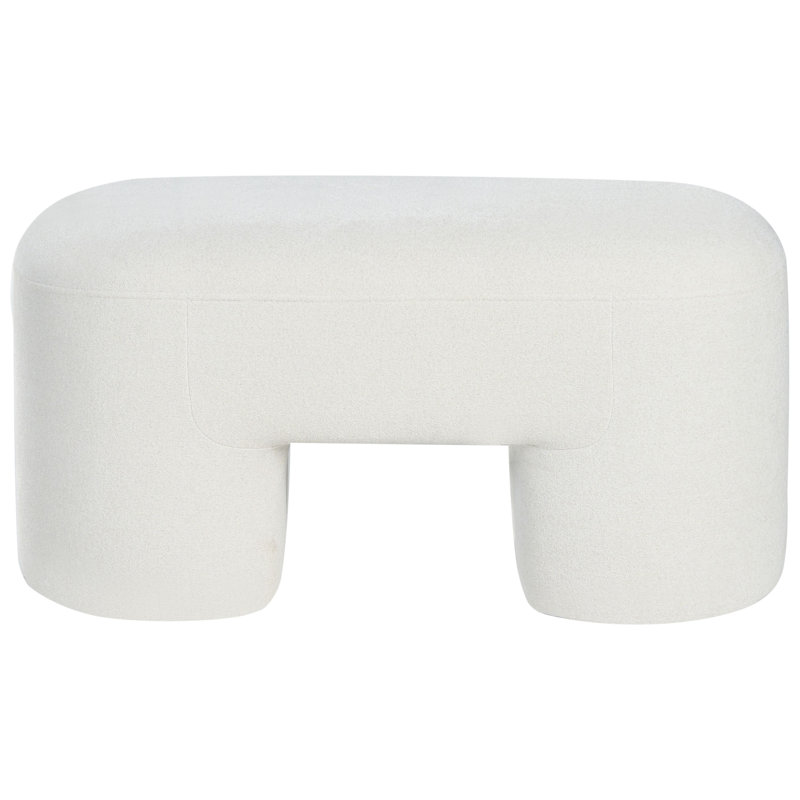 Bench Decorah Boucle , White