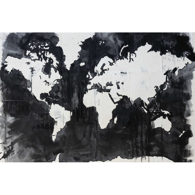 Carte du monde, L 12 po x H 8 po