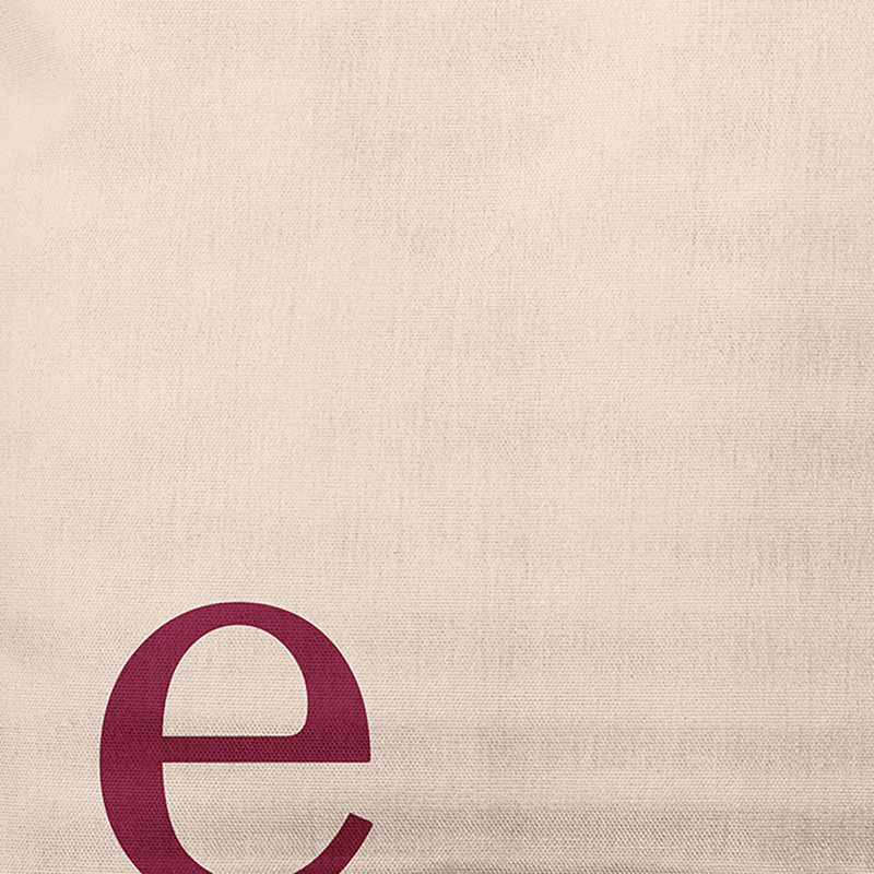 Coussin décoratif intérieur / extérieur Modern Monogram, Beige / Rose