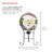 The Holiday Aisle® Corporation 8FEB949133CE4B03B38D92F3436C5014 10" Solar Santa Mosaic Glass Gazing Globe w/ Foldable Metal Stand