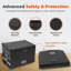 File Box with Lock Fireproof Waterproof Document Box with Handle and Zipper-122940732