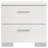 Dulcey White High Gloss 2-Drawer Nightstand