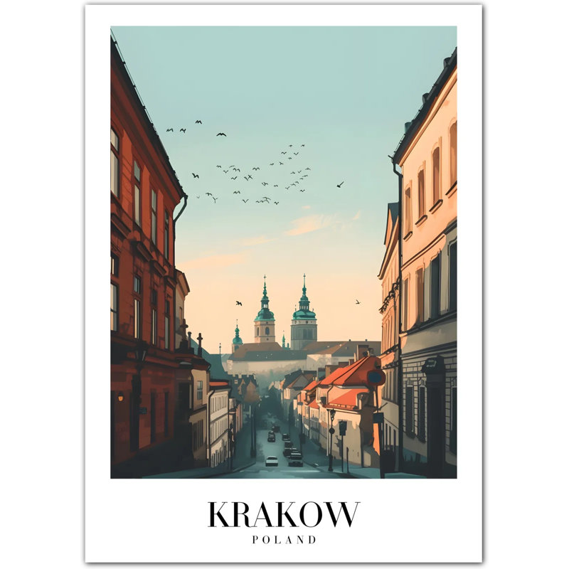 Krakow In Spring Art Print , 42cm H x 30cm W