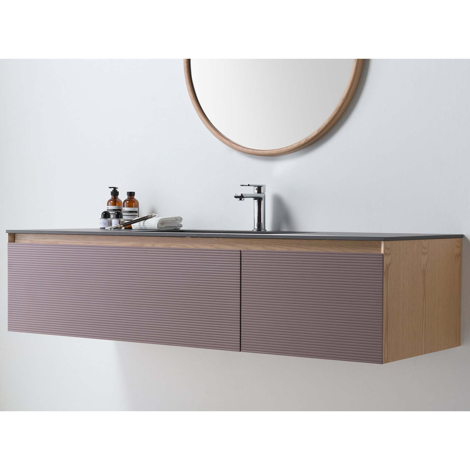 Diella 60'' Single Bathroom Vanity, Caramel