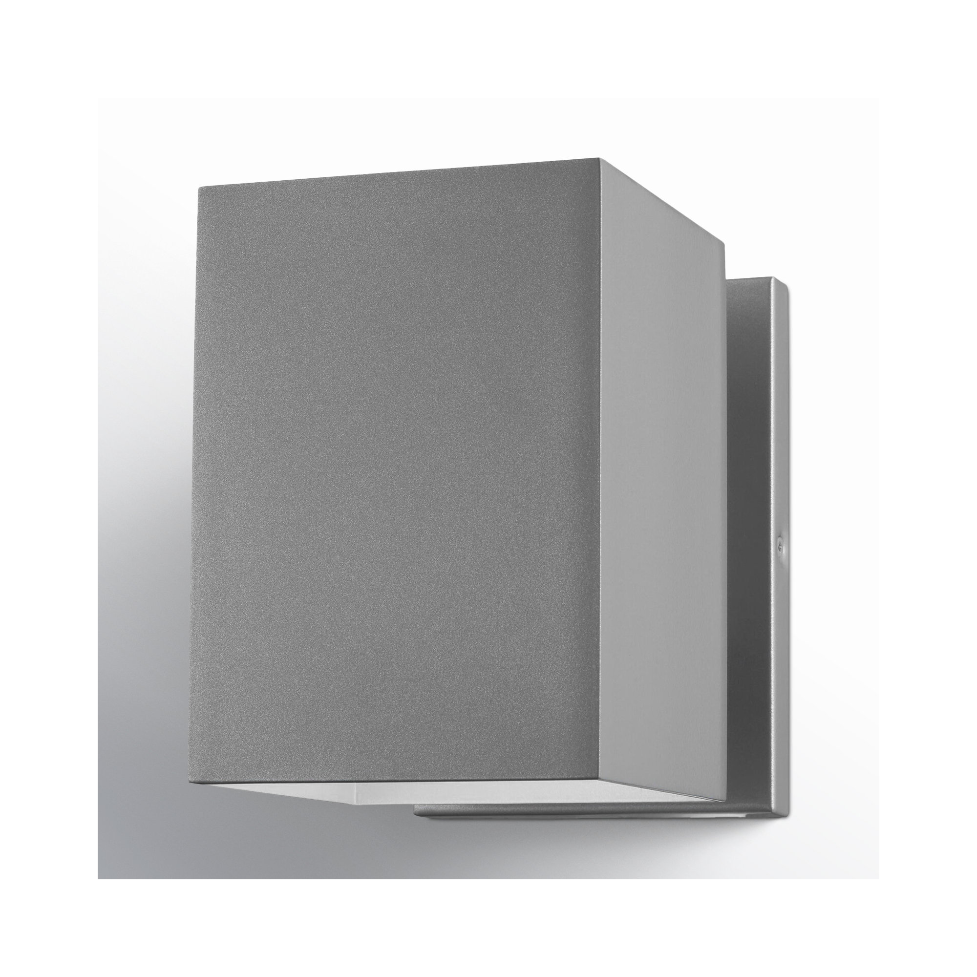 Dyer Single Light Outdoor Aluminum Wall Light, Painted Brushed Nickel, No, 7" H x 5" W x 5" D